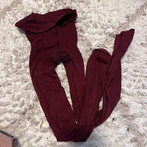 Burgundy Tights
